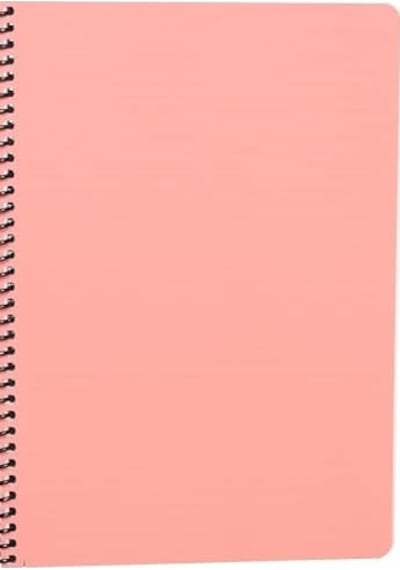 Infinity Pastel Serisi, A4, 6 Konulu 3 Kareli, 3 Çizgili 180 Yaprak Pp Kapaklı Spiralli Defter, Pembe 103 Ivory
