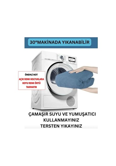 Bambu 3 Kişilik Pitikare Likralı Koltuk Örtüsü Gri - 625896114 Gri