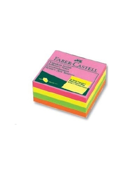 Faber-Castell Yapiskan Notluk Mini Küp 50x50 MM Karisik