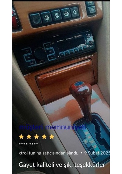Ahşap Vites Topuzu Mercedes W107/r107 W124 Modelleri 1986 1989 İçin  Kök Ceviz Vites Topuzu. Açık Renk Ahşap