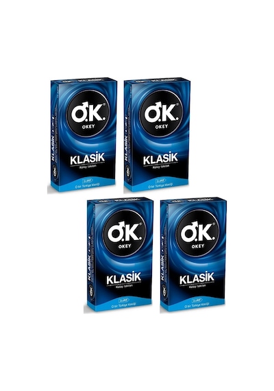 Okey Klasik Prezervatif 10'lu x 4