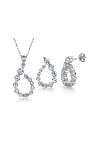 Vog Zirconia Shine İkili 925 Ayar Gümüş Set