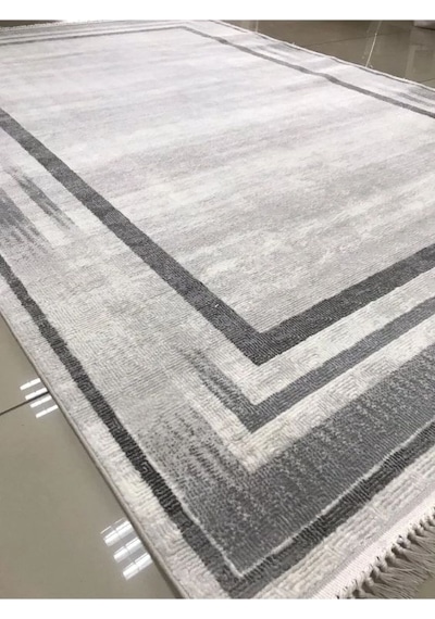 Merinos Halı Rodin 60900 095 Serisi Akrilik Salon Oturma Yatak Odası Halısı Gri