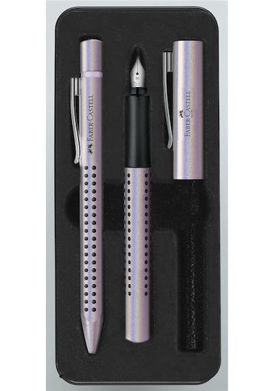 Faber-Castell Grip Edition Glam Dolma Kalem ve Tükenmez Kalem Set