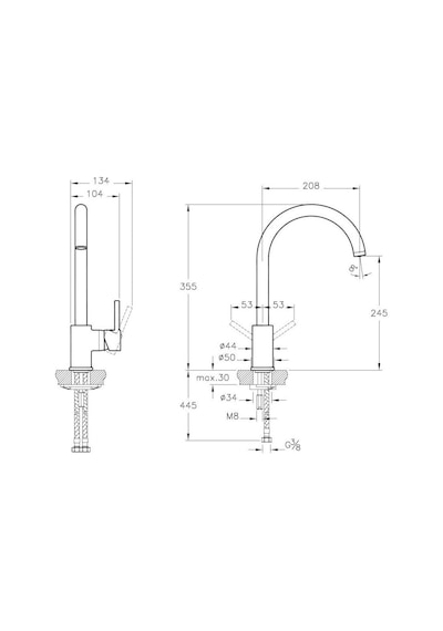 Artema A42091 Minimax S Eviye Bataryası Krom