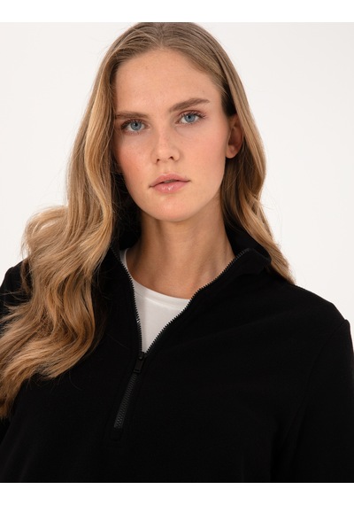 Pierre Cardin Kadın Siyah Sweatshirt 50316333-vr046 Siyah