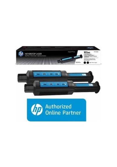 HP 103AD İkili Paket Siyah Neverstop Laser Toner Dolum Seti W1103AD