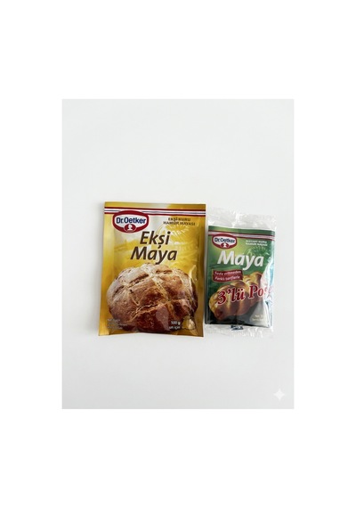Ekşi Maya Karışımı 35g + Instant Kuru Maya 3'lü Paket - Ev Yapımı Ekmek Seti - 864038679