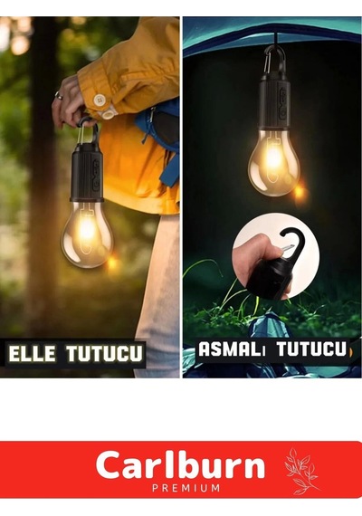 Özel Üretim 3 Modlu Su Geçirmez Taşınabilir Kablosuz Kırılmaz Kamp Aydınlatma Şarjlı Led Ampulü Çok Renkli