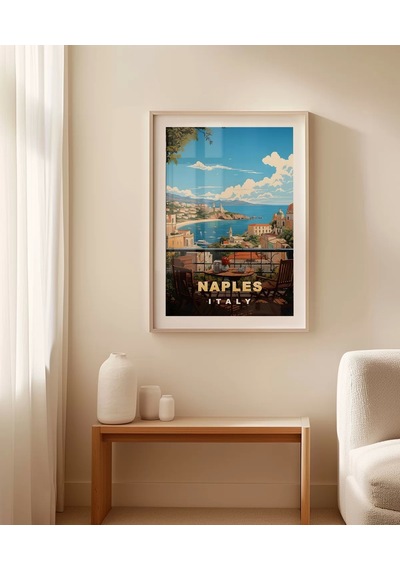 Çerçevesiz Poster Napoli'nin Tarihi Sokakları