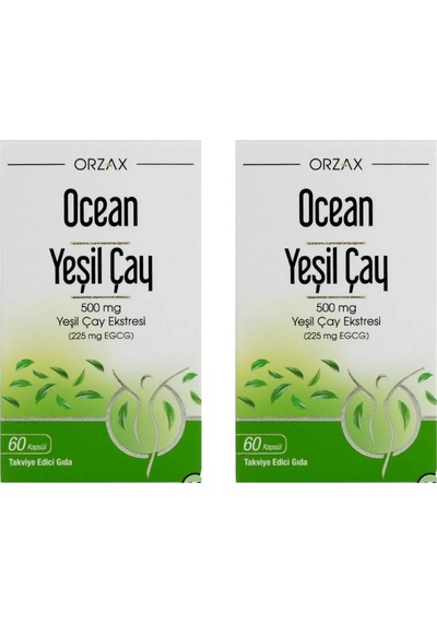 Ocean Yeşil Çay Eki 2 x 60 Kapsül