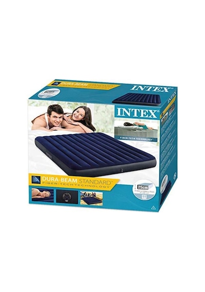 Fiber-tech Klasik Yatak 183x203x25 Cm Şişme Yatak-64755 Lacivert