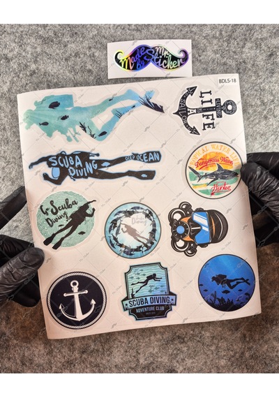 Bdls18 Küçük Boy 10lu Sticker Seti