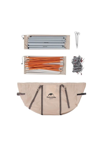 Naturehike Cloud Vessel Upf50+ Snow Skirt 4-6 Kişilik Tünel Çadır Quicksand Gold - M Kum
