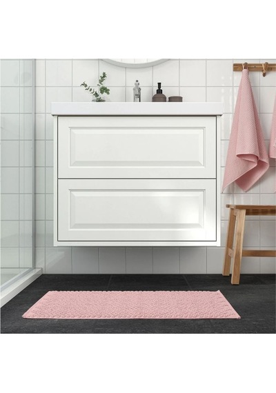 Ikea Fjallkattfot Banyo Halısı Paspas 50 X 80 Cm Açık Pembe