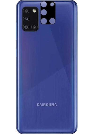 Galaxy A31 Zore 3D Kamera Camı Siyah