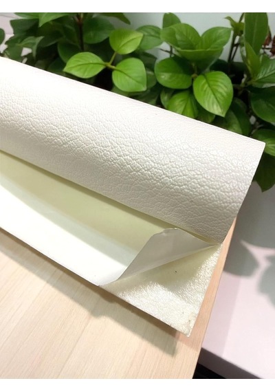Varan Tekstil Yapışkanlı Beyaz Suni Deri 100 140 Cm