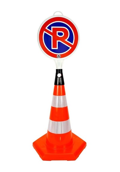 5 Adet Pvc Trafik Konisi 50 Cm Reflektifli 6 Kenar Trafik Dubası Seti-3550