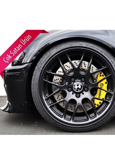 Kia Rio Uyumlu Brembo Sarı Kaliper Kapağı 4 Parça Ön Arka Set