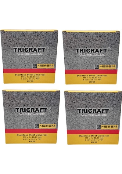 Tricraft inox 100 Adet 115 x 1 MM Kesici Taş Toptan