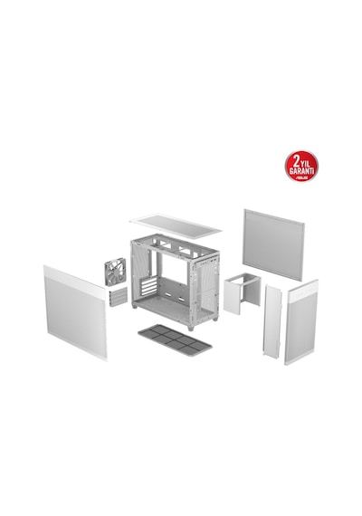 Asus Prıme Ap201 Mesh Whıte Gaming Micro-tower Pc Kasası Beyaz / 90dc00g3-b39000