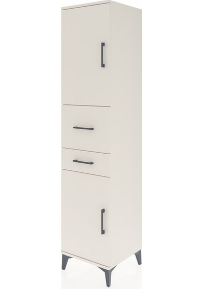 Hyperion Dolap 4 Raflı 2 Çekmeceli 2 Kapaklı 44x44x195 Aytaşı... Aytaşı