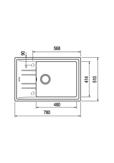 Teka Stone 60 Stg Metalik Siyah Granit Eviye Sağsol Kullanılabilir