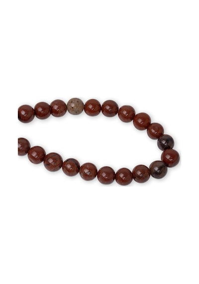8 Mm Kırmızı Jasper Taşı Dizi Altın