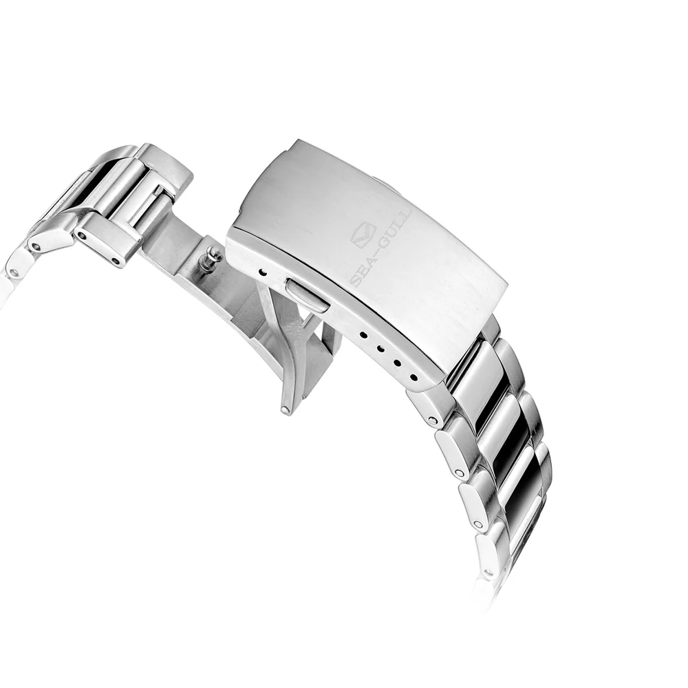 Sea-gull Ocean Series Pro 300m Su Geçirmez Gradyan Dalgalı Dokulu Kadranlı 41 Mm Diver Saat Metalik