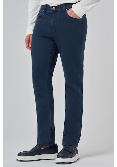 Morven Erkek Lacivert Denim 5 Cep Dynamic Fit Jean Kot Pantolon 26ms003008200 Lacivert