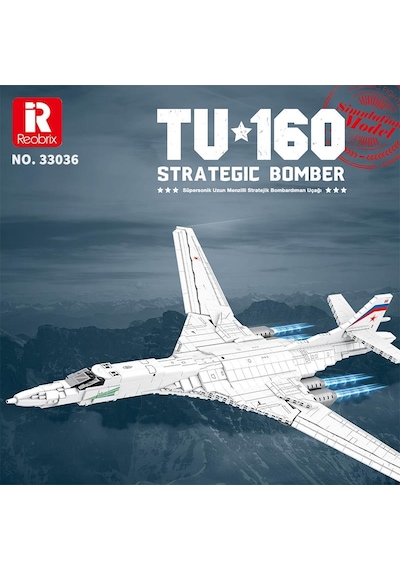 Reobrix 33036 Sovyet Tu-160 Strateji Bombardıman Jet Uçağı Yaratıcı Yapı Blok Seti Tu-160 Strategic Bomber Aircraft - 1598 Parça Reobrix 33036 Sovyet Tu-160 Strateji Bombardıman Jet Uçağı Yaratıcı Yapı Blok Seti Tu-160 Strategic Bomber Aircraft - 1598 Parça