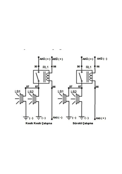 Üstün 12v 5p 87a 40a Şeffaf Ledli Mini Röle 1
