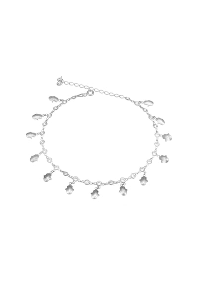 Brezza Lusso Jewelry Fatma Ana Eli Zirkon Taşlı Gümüş Kadın Ayak Halhal Gümüş