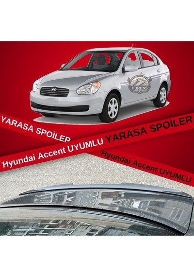 Hyundai Accent Era Bagaj Üstü Yarasa Spoiler Bagaj Çıtası Piano Black