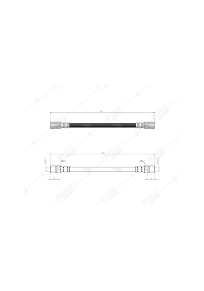 SVAC 300114 Arka Fren Hortumu Corsa B 93-00-Vectra A 95- Vectra B 95-03-Omega A 86-94-Omega B 94-03-Ascona C 85-88
