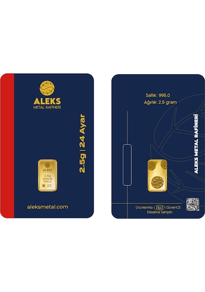 Agakulche 2,5 Gr 995 24 Ayar Amr Külçe Altın