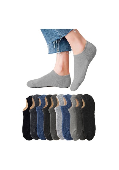 10lu Erkek Bambu Dikişsiz Görünmez Sneaker Çorap Yumuşak Kaliteli 001