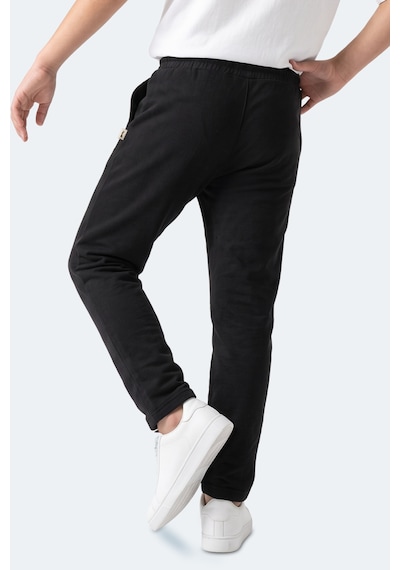 Slazenger Polly Unisex Çocuk Siyah Eşofman Altı