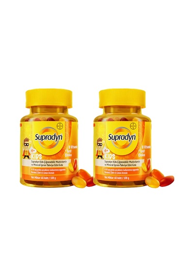 Supradyn Kids 9 Vitamin İyot Çinko 60 Draje X 2-1282