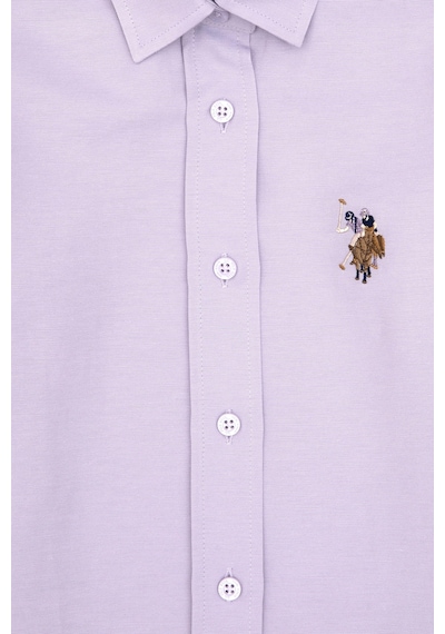 U.S. Polo Assn. Kız Çocuk Lila Uzun Kollu Basic Gömlek 50317629-VR245