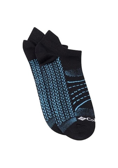 Columbia Mapped Brr No-show Lightweight Socks - 2 Pack Çorap Siyah - Mavi