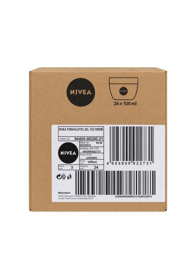 Nivea Kavanoz Ferahlatıcı Hydro Gel Yüz Kremi 100ml 20'li Paket