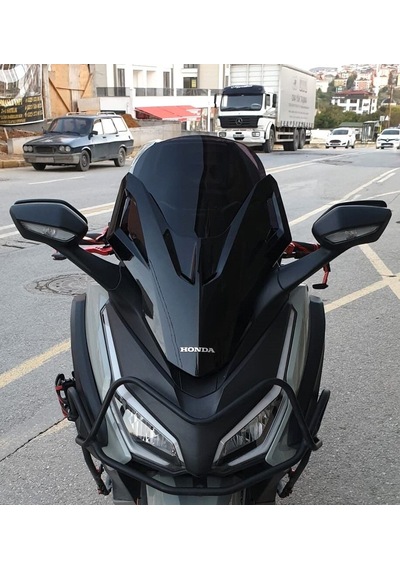 Motocam Honda Forza 250 Ön Cam 2021-2026 Model 47cm Siyah Renkli 4mm İade Yoktur