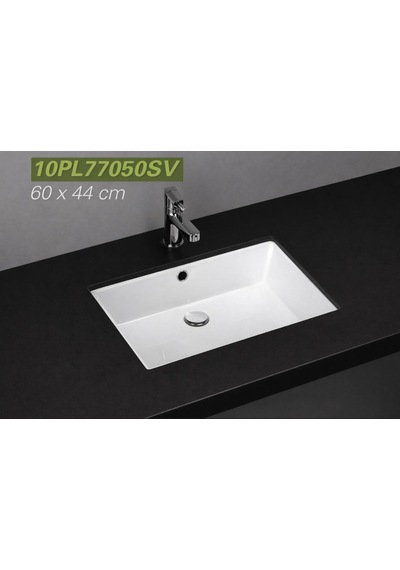 İsvea - Tezgahaltı Lavabo Dikdörtgen Beyaz - 10pl77050sv Beyaz