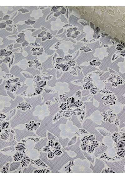 Pvc Küpür Dantel Raf Ve Dolap Örtüsü Runner Krem 50 X 300