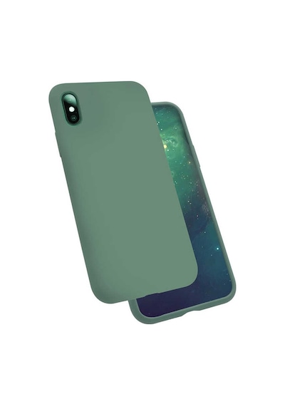 Apple Uyumlu iPhone X Kılıf Zore Silk Kadife Iç Yüzey Silikon Kılıf