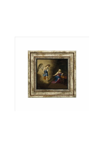 Meryem E Müjde Adriaen Van De Velde, 1667 Baskılı Taş Tablo 25x25