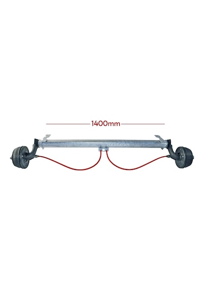 Al-ko 1500kg 1400mm Torsiyonlu Frenli Aks Dingil Seti
