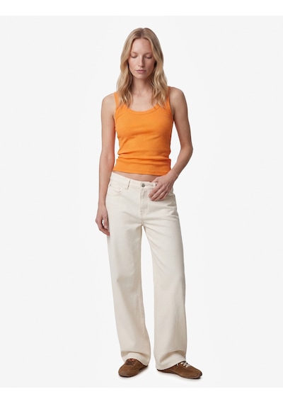 Koton Pamuklu U Yaka Slim Fit Atlet Turuncu 6sak10269ek