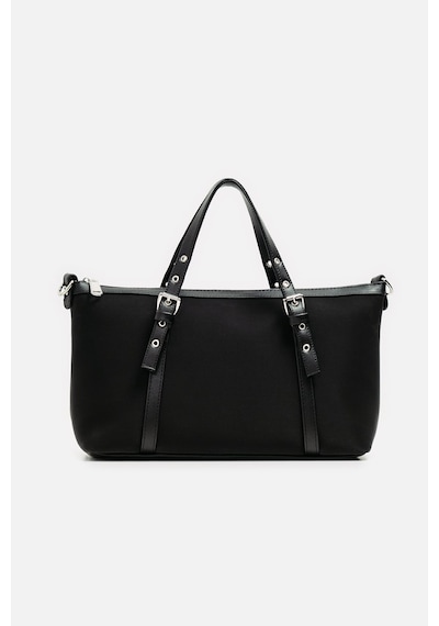 K&S Kemer Detaylı Mini Tote Çanta Siyah